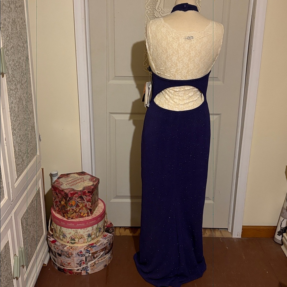 Scott McClintock Beaded, Backless, Sleeveless Gown NOS - Picture 2 of 11